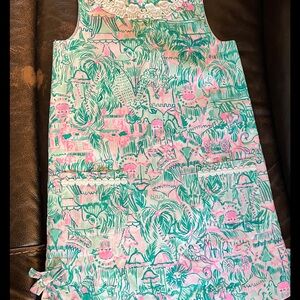 Lilly Pulitzer Green and Pink Sleeveless Dress